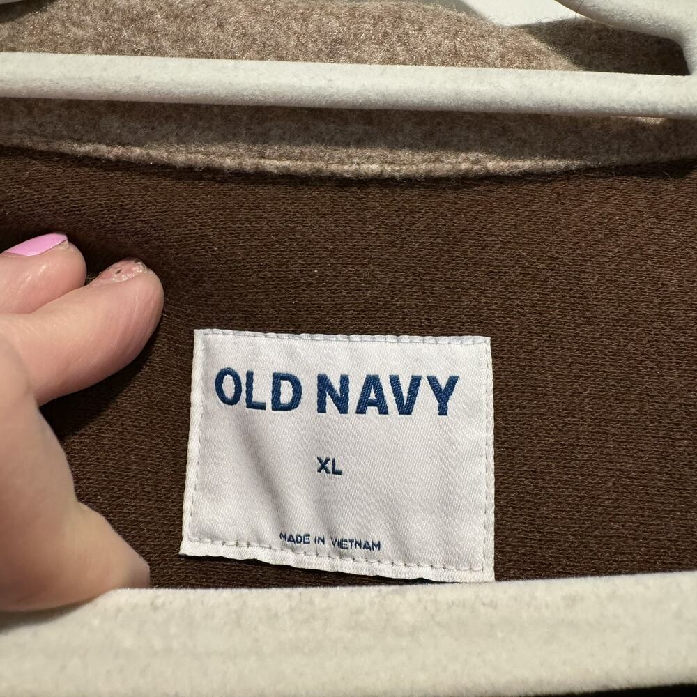 Old Navy Brushed Flannel Shacket Camel Size XL - Picture 4 of 6